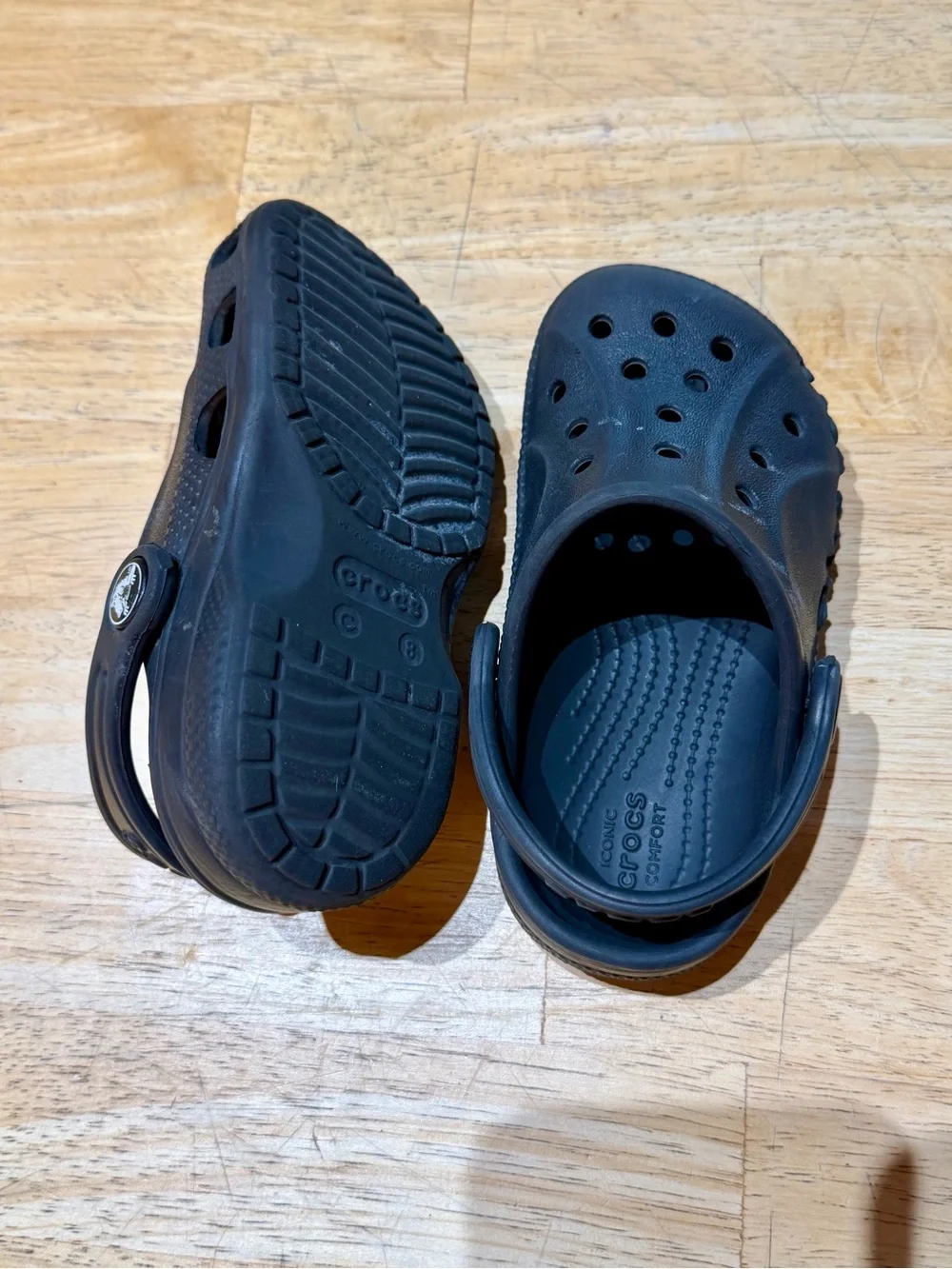 CROCS Kids Black Classic Size 8C